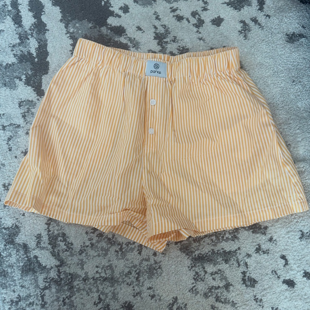 Parke Butter Striped Boxer Shorts